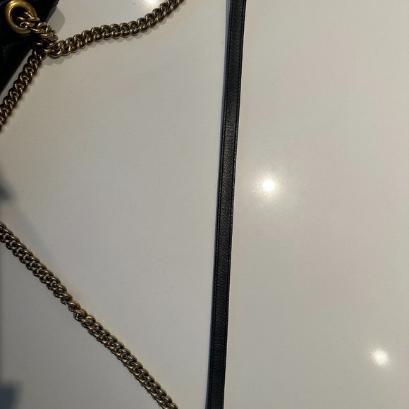 Gucci GG Marmont small shoulder bag Like new - Black Leather - Picture 14 of 15